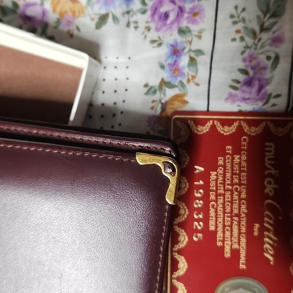 Cartier Bifold Mahogany Brown Wallet Authentic (full inclusion) - Picture 12 of 16
